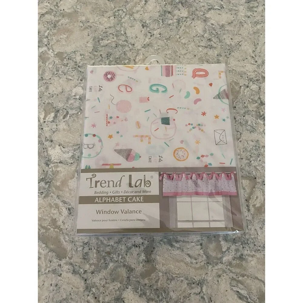 Trend Labs Alphabet Cakes Window Valance